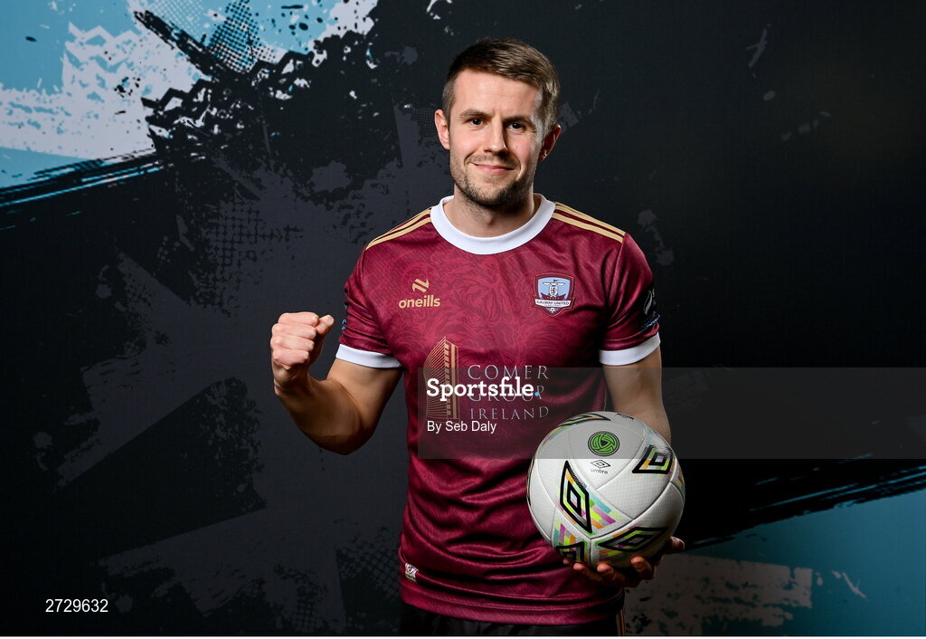 9 February 2024; Regan Donelon during a Galway United FC squad portraits session at The Galmont Hotel in Galway. Photo by Seb Daly/Sportsfile