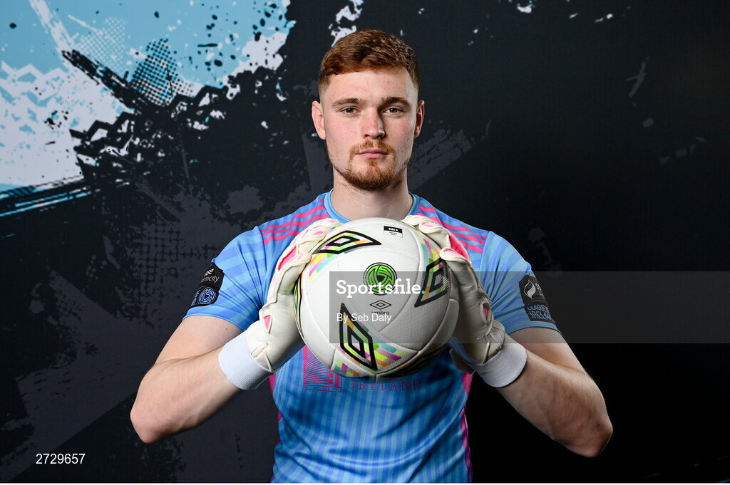 9 February 2024; Joe Wright during a Galway United FC squad portraits session at The Galmont Hotel in Galway. Photo by Seb Daly/Sportsfile