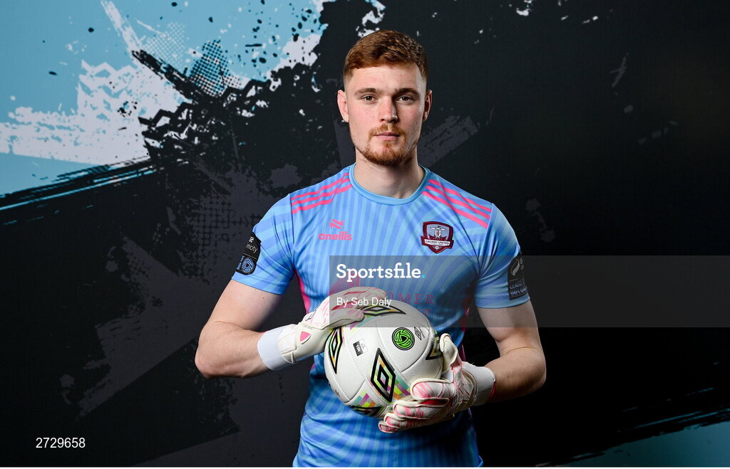 9 February 2024; Joe Wright during a Galway United FC squad portraits session at The Galmont Hotel in Galway. Photo by Seb Daly/Sportsfile