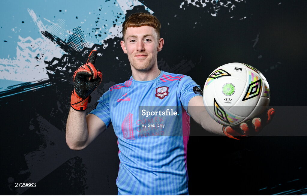 9 February 2024; Arron Curtis during a Galway United FC squad portraits session at The Galmont Hotel in Galway. Photo by Seb Daly/Sportsfile