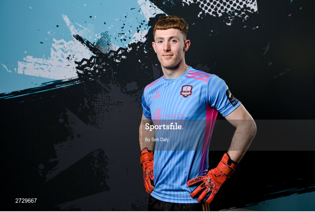 9 February 2024; Arron Curtis during a Galway United FC squad portraits session at The Galmont Hotel in Galway. Photo by Seb Daly/Sportsfile