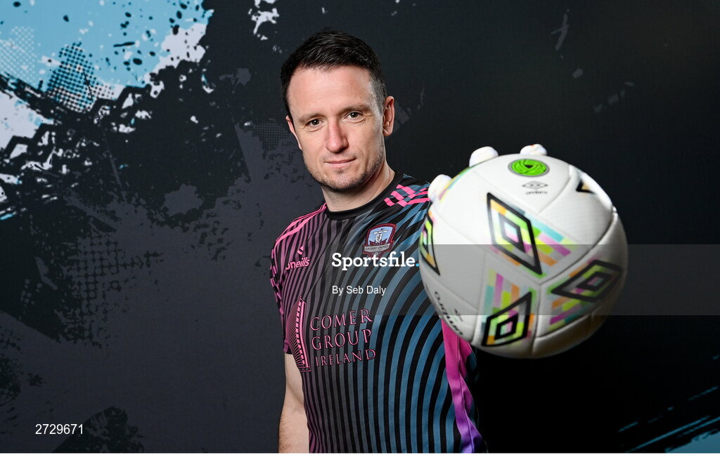 9 February 2024; Brendan Clarke during a Galway United FC squad portraits session at The Galmont Hotel in Galway. Photo by Seb Daly/Sportsfile