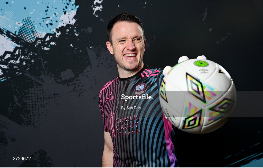 9 February 2024; Brendan Clarke during a Galway United FC squad portraits session at The Galmont Hotel in Galway. Photo by Seb Daly/Sportsfile