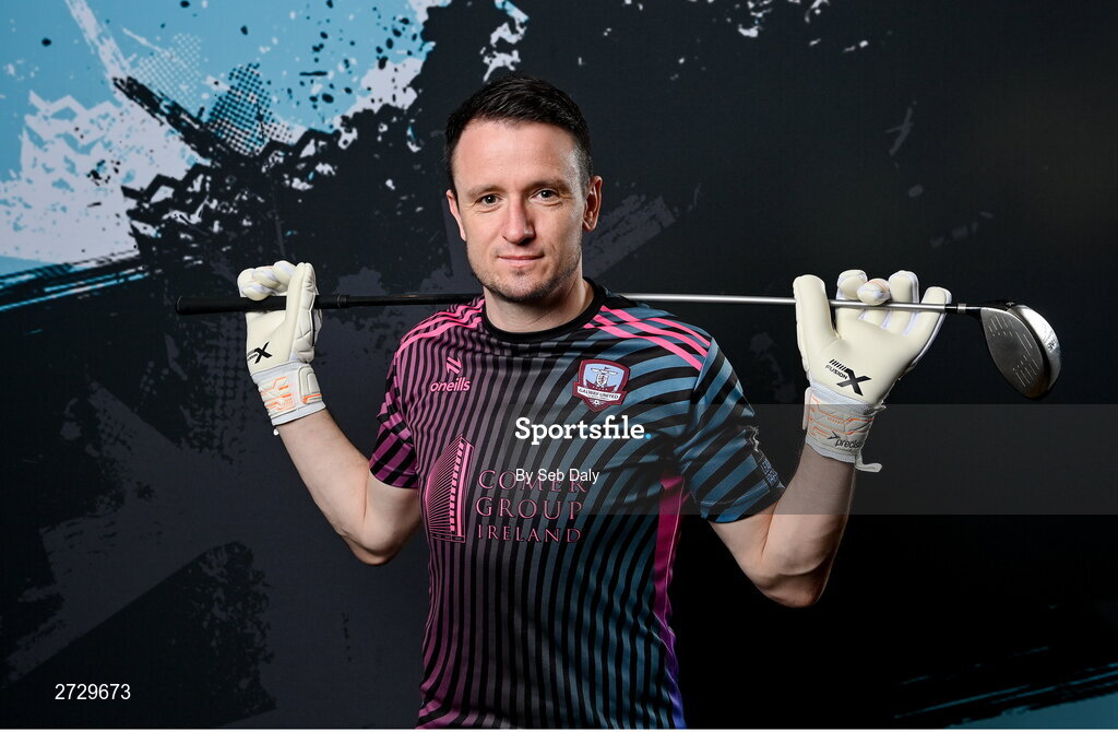 9 February 2024; Brendan Clarke during a Galway United FC squad portraits session at The Galmont Hotel in Galway. Photo by Seb Daly/Sportsfile