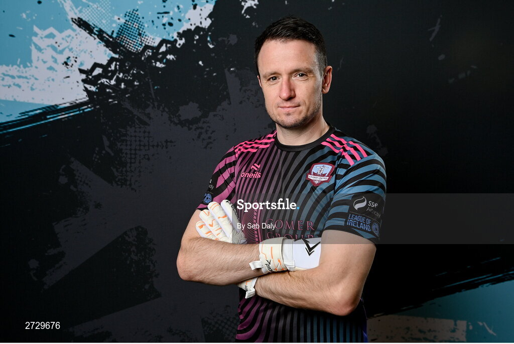 9 February 2024; Brendan Clarke during a Galway United FC squad portraits session at The Galmont Hotel in Galway. Photo by Seb Daly/Sportsfile