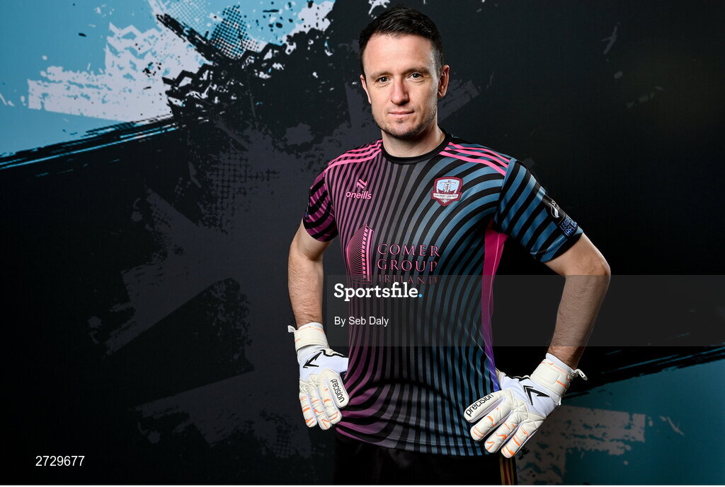 9 February 2024; Brendan Clarke during a Galway United FC squad portraits session at The Galmont Hotel in Galway. Photo by Seb Daly/Sportsfile