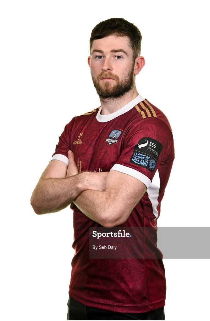 9 February 2024; Karl O’Sullivan during a Galway United FC squad portraits session at The Galmont Hotel in Galway. Photo by Seb Daly/Sportsfile