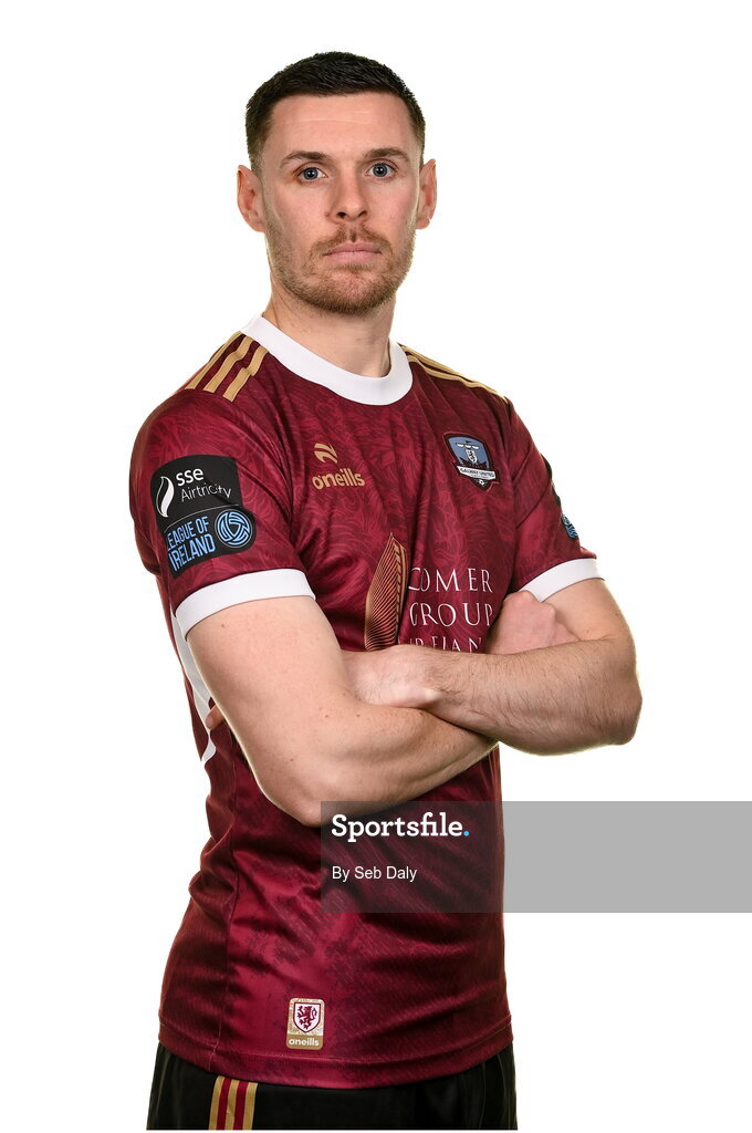 9 February 2024; Garry Buckley during a Galway United FC squad portraits session at The Galmont Hotel in Galway. Photo by Seb Daly/Sportsfile