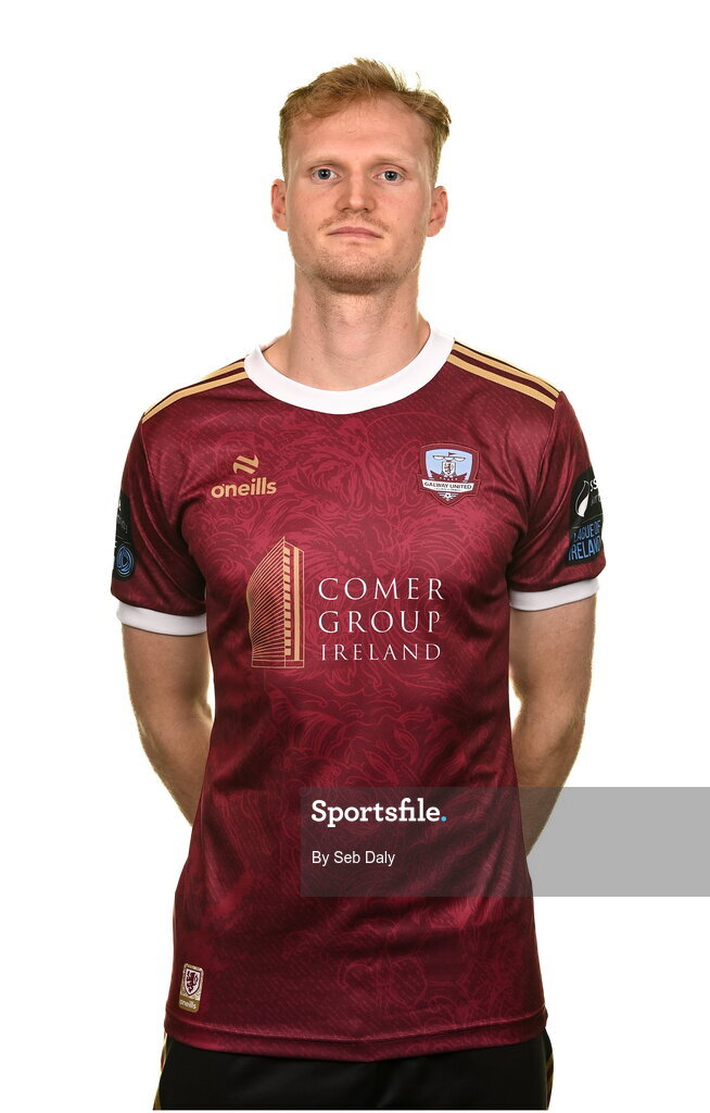 9 February 2024; Vincent Borden during a Galway United FC squad portraits session at The Galmont Hotel in Galway. Photo by Seb Daly/Sportsfile