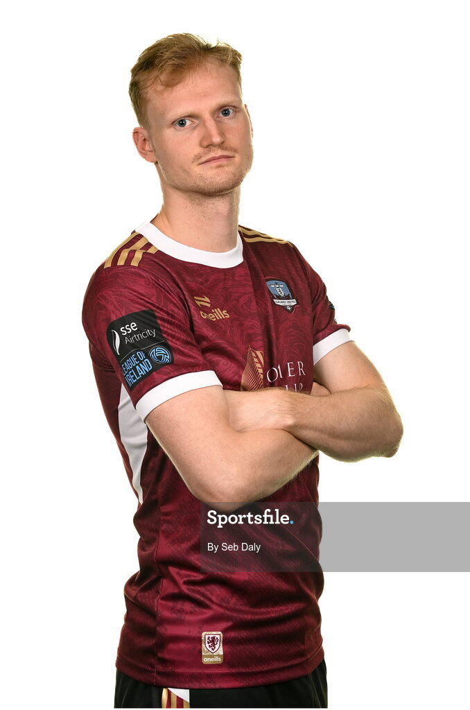 9 February 2024; Vincent Borden during a Galway United FC squad portraits session at The Galmont Hotel in Galway. Photo by Seb Daly/Sportsfile