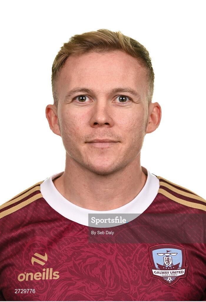 9 February 2024; Conor McCormack during a Galway United FC squad portraits session at The Galmont Hotel in Galway. Photo by Seb Daly/Sportsfile