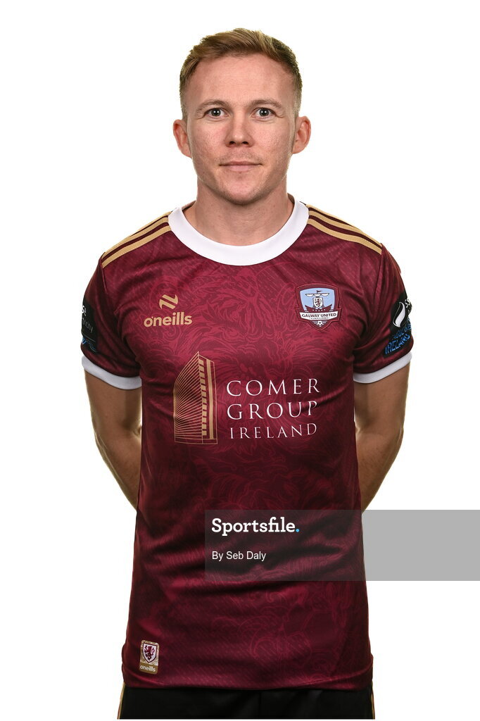 9 February 2024; Conor McCormack during a Galway United FC squad portraits session at The Galmont Hotel in Galway. Photo by Seb Daly/Sportsfile