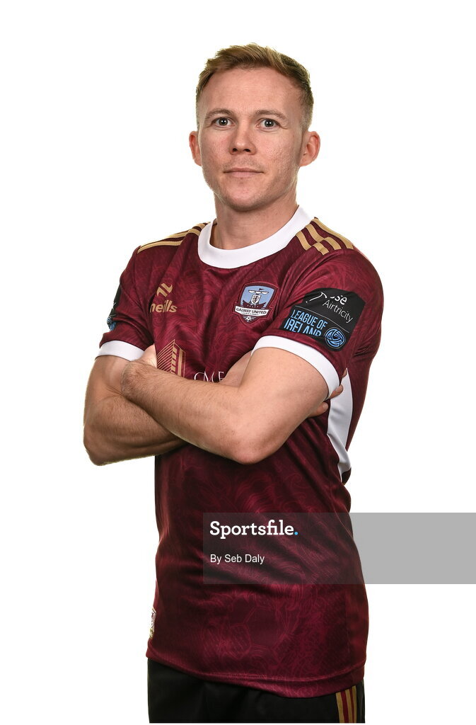 9 February 2024; Conor McCormack during a Galway United FC squad portraits session at The Galmont Hotel in Galway. Photo by Seb Daly/Sportsfile
