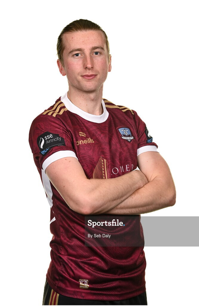 9 February 2024; David Hurley during a Galway United FC squad portraits session at The Galmont Hotel in Galway. Photo by Seb Daly/Sportsfile