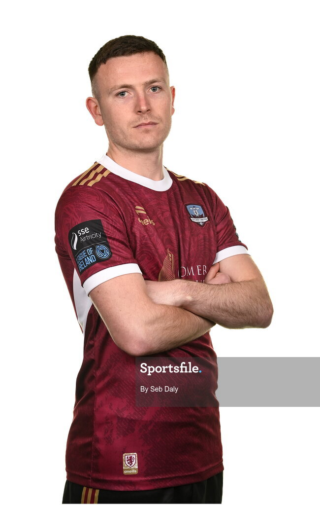 9 February 2024; Killian Brouder during a Galway United FC squad portraits session at The Galmont Hotel in Galway. Photo by Seb Daly/Sportsfile