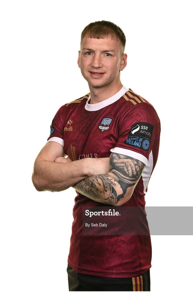 9 February 2024; Stephen Walsh during a Galway United FC squad portraits session at The Galmont Hotel in Galway. Photo by Seb Daly/Sportsfile