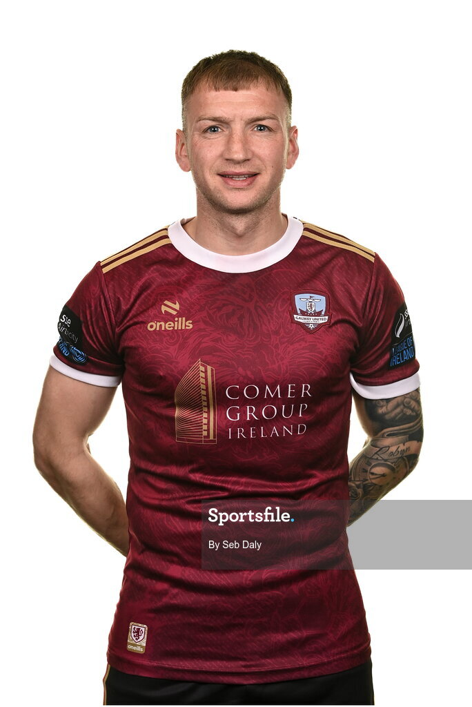 9 February 2024; Stephen Walsh during a Galway United FC squad portraits session at The Galmont Hotel in Galway. Photo by Seb Daly/Sportsfile