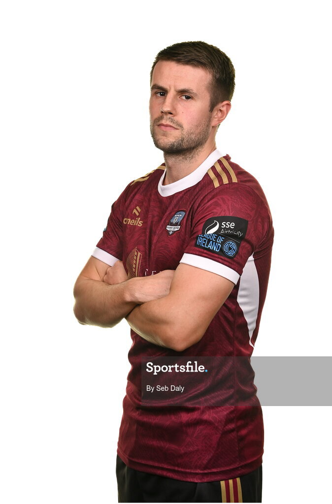 9 February 2024; Regan Donelon during a Galway United FC squad portraits session at The Galmont Hotel in Galway. Photo by Seb Daly/Sportsfile