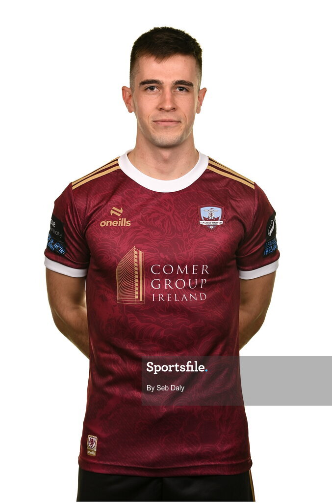 9 February 2024; Maurice Nugent during a Galway United FC squad portraits session at The Galmont Hotel in Galway. Photo by Seb Daly/Sportsfile