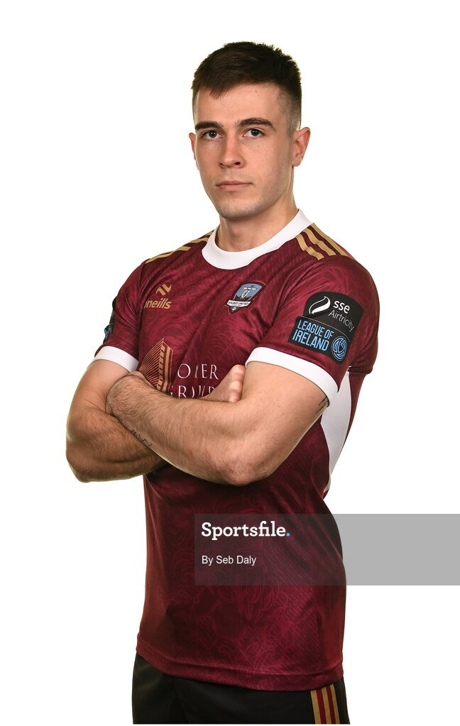 9 February 2024; Maurice Nugent during a Galway United FC squad portraits session at The Galmont Hotel in Galway. Photo by Seb Daly/Sportsfile