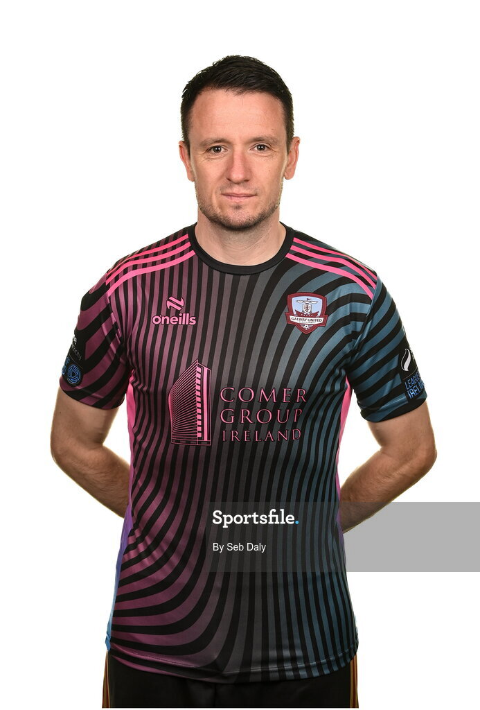 9 February 2024; Brendan Clarke during a Galway United FC squad portraits session at The Galmont Hotel in Galway. Photo by Seb Daly/Sportsfile