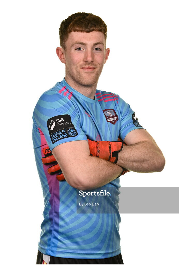 9 February 2024; Arron Curtis during a Galway United FC squad portraits session at The Galmont Hotel in Galway. Photo by Seb Daly/Sportsfile