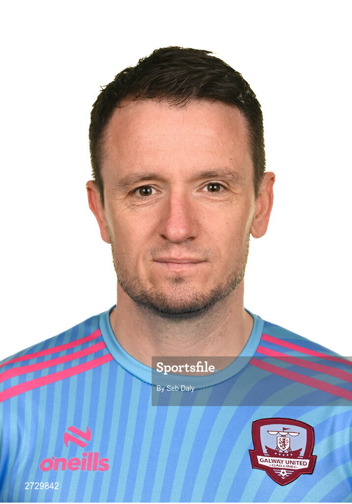 9 February 2024; Brendan Clarke during a Galway United FC squad portraits session at The Galmont Hotel in Galway. Photo by Seb Daly/Sportsfile