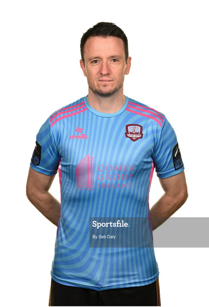 9 February 2024; Brendan Clarke during a Galway United FC squad portraits session at The Galmont Hotel in Galway. Photo by Seb Daly/Sportsfile