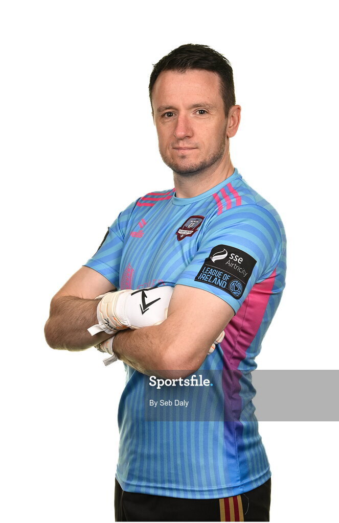 9 February 2024; Brendan Clarke during a Galway United FC squad portraits session at The Galmont Hotel in Galway. Photo by Seb Daly/Sportsfile