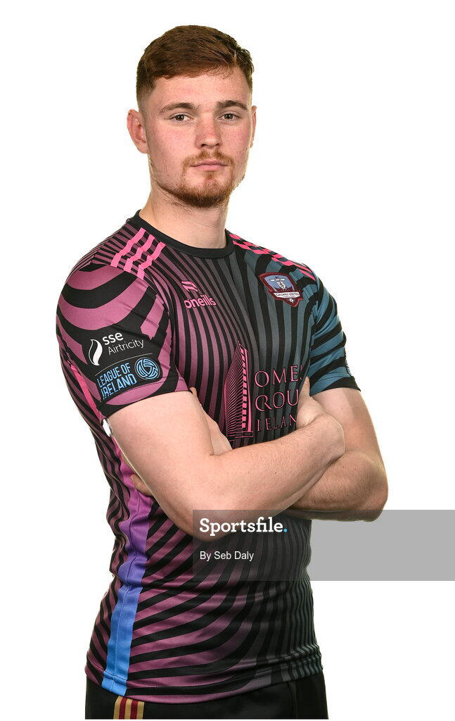 9 February 2024; Joe Wright during a Galway United FC squad portraits session at The Galmont Hotel in Galway. Photo by Seb Daly/Sportsfile