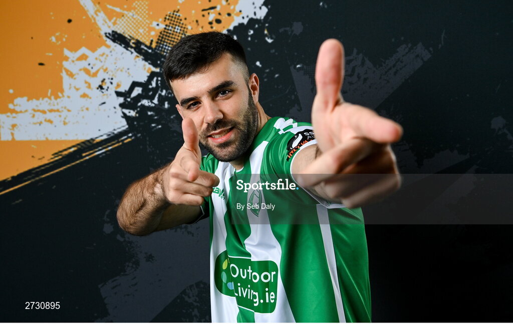 10 February 2024; Guillermo Almirall during a Bray Wanderers FC squad portraits session at the Carlisle Grounds in Bray, Wicklow. Photo by Seb Daly/Sportsfile