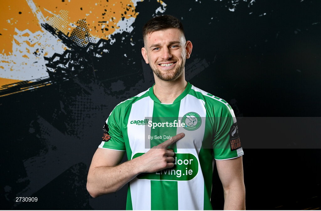 10 February 2024; Kilian Cantwell during a Bray Wanderers FC squad portraits session at the Carlisle Grounds in Bray, Wicklow. Photo by Seb Daly/Sportsfile