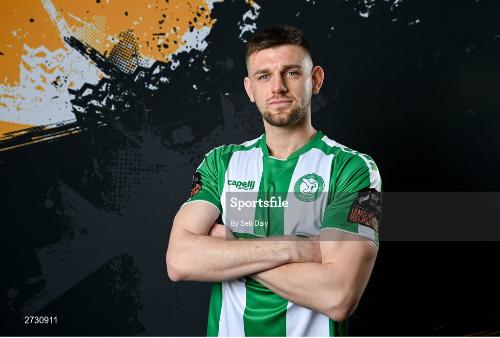 10 February 2024; Kilian Cantwell during a Bray Wanderers FC squad portraits session at the Carlisle Grounds in Bray, Wicklow. Photo by Seb Daly/Sportsfile