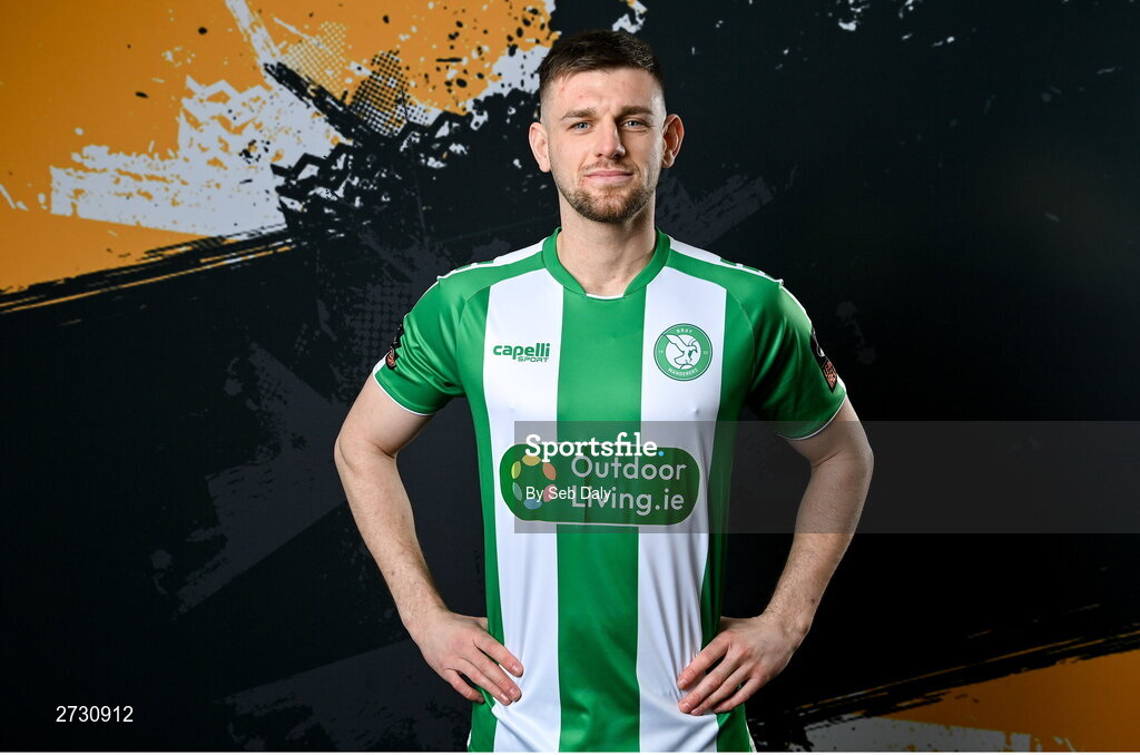10 February 2024; Kilian Cantwell during a Bray Wanderers FC squad portraits session at the Carlisle Grounds in Bray, Wicklow. Photo by Seb Daly/Sportsfile