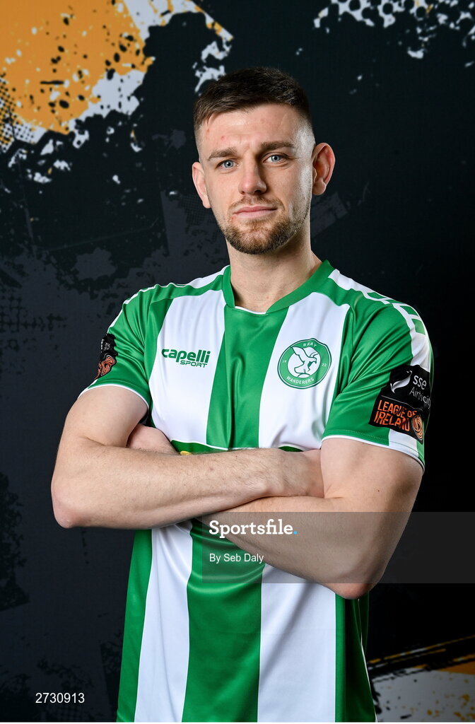 10 February 2024; Kilian Cantwell during a Bray Wanderers FC squad portraits session at the Carlisle Grounds in Bray, Wicklow. Photo by Seb Daly/Sportsfile