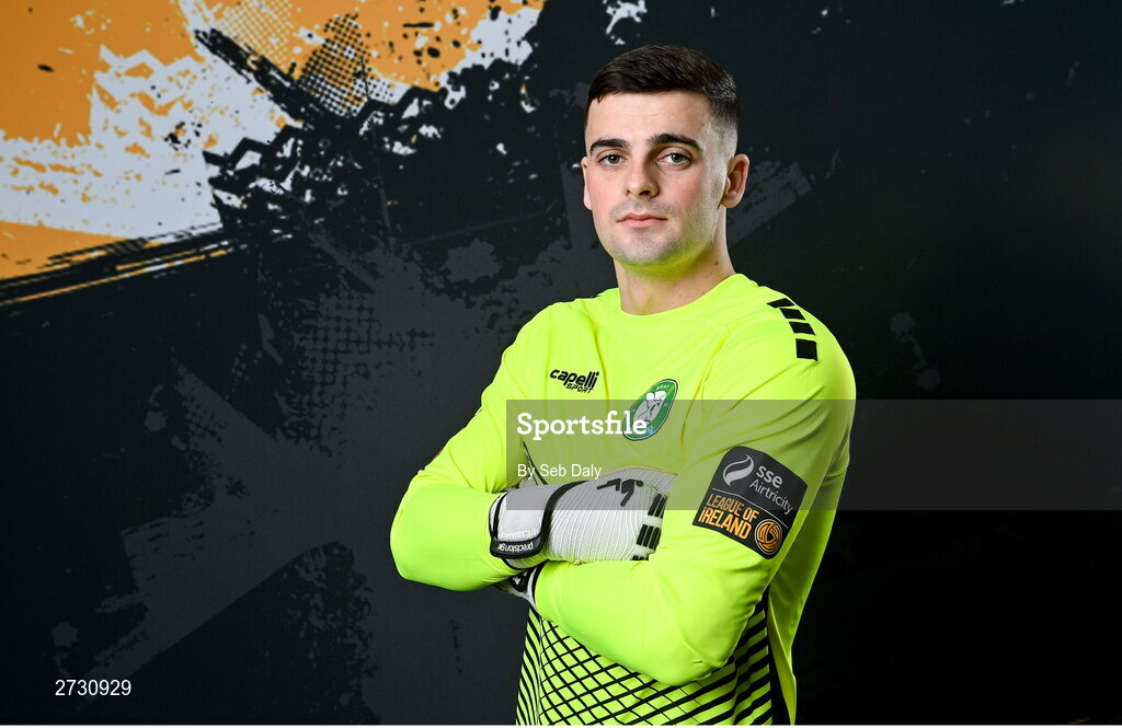 10 February 2024; Jimmy Corcoran during a Bray Wanderers FC squad portraits session at the Carlisle Grounds in Bray, Wicklow. Photo by Seb Daly/Sportsfile