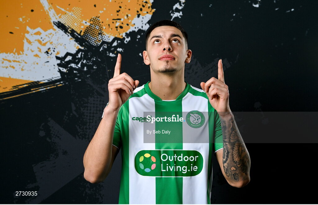 10 February 2024; Cristian Magerusan during a Bray Wanderers FC squad portraits session at the Carlisle Grounds in Bray, Wicklow. Photo by Seb Daly/Sportsfile