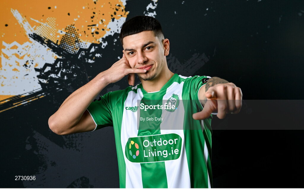 10 February 2024; Cristian Magerusan during a Bray Wanderers FC squad portraits session at the Carlisle Grounds in Bray, Wicklow. Photo by Seb Daly/Sportsfile