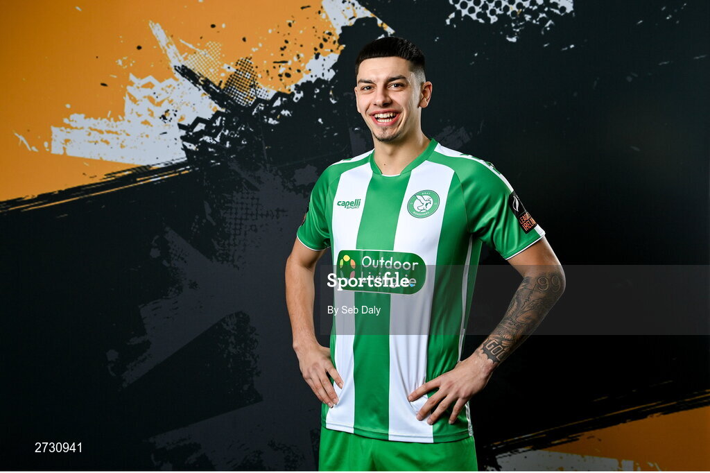 10 February 2024; Cristian Magerusan during a Bray Wanderers FC squad portraits session at the Carlisle Grounds in Bray, Wicklow. Photo by Seb Daly/Sportsfile