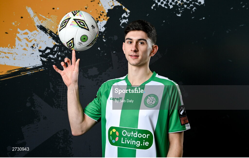 10 February 2024; Harry Groome during a Bray Wanderers FC squad portraits session at the Carlisle Grounds in Bray, Wicklow. Photo by Seb Daly/Sportsfile