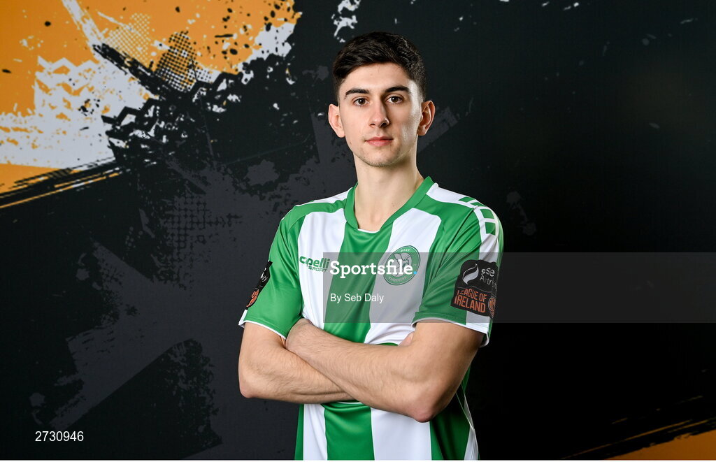 10 February 2024; Harry Groome during a Bray Wanderers FC squad portraits session at the Carlisle Grounds in Bray, Wicklow. Photo by Seb Daly/Sportsfile