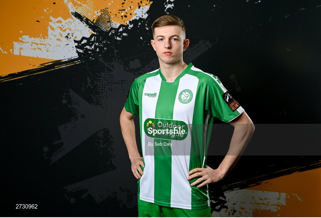 10 February 2024; Zach Nolan during a Bray Wanderers FC squad portraits session at the Carlisle Grounds in Bray, Wicklow. Photo by Seb Daly/Sportsfile