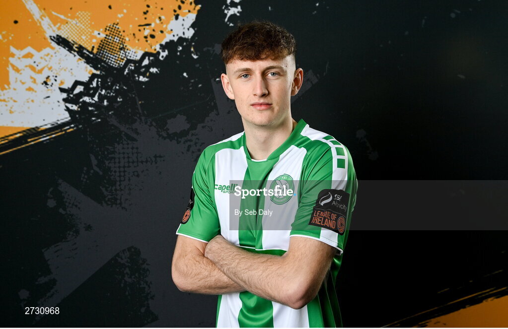 10 February 2024; Freddie Turley during a Bray Wanderers FC squad portraits session at the Carlisle Grounds in Bray, Wicklow. Photo by Seb Daly/Sportsfile