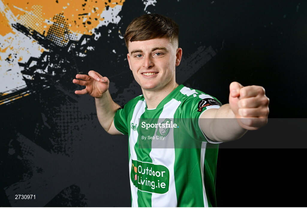 10 February 2024; Jamie Duggan during a Bray Wanderers FC squad portraits session at the Carlisle Grounds in Bray, Wicklow. Photo by Seb Daly/Sportsfile