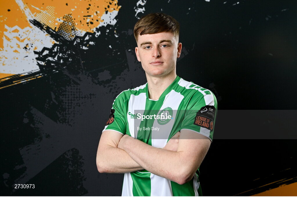 10 February 2024; Jamie Duggan during a Bray Wanderers FC squad portraits session at the Carlisle Grounds in Bray, Wicklow. Photo by Seb Daly/Sportsfile