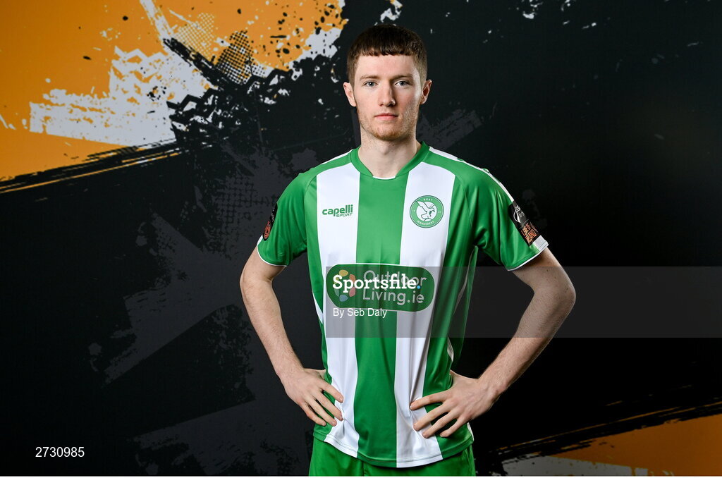 10 February 2024; Ben Feeney during a Bray Wanderers FC squad portraits session at the Carlisle Grounds in Bray, Wicklow. Photo by Seb Daly/Sportsfile