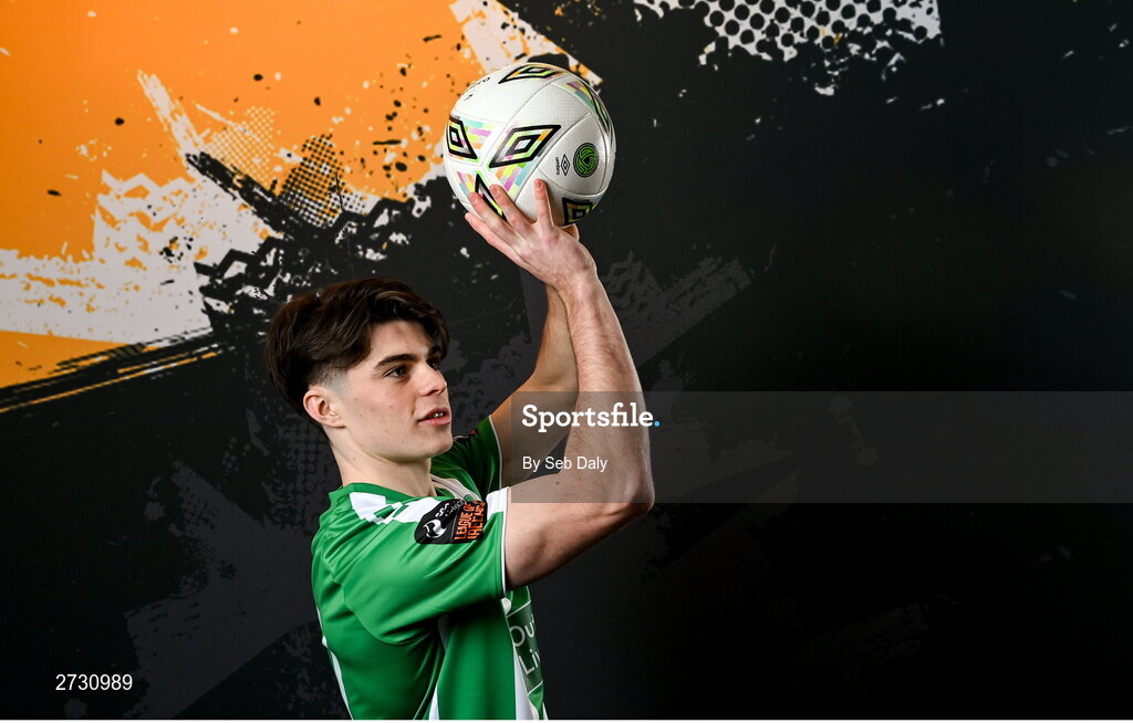 10 February 2024; Josh McGlone during a Bray Wanderers FC squad portraits session at the Carlisle Grounds in Bray, Wicklow. Photo by Seb Daly/Sportsfile