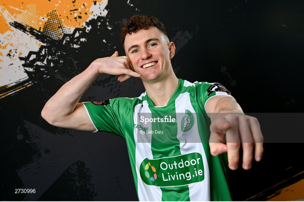 10 February 2024; Kieran Cruise during a Bray Wanderers FC squad portraits session at the Carlisle Grounds in Bray, Wicklow. Photo by Seb Daly/Sportsfile