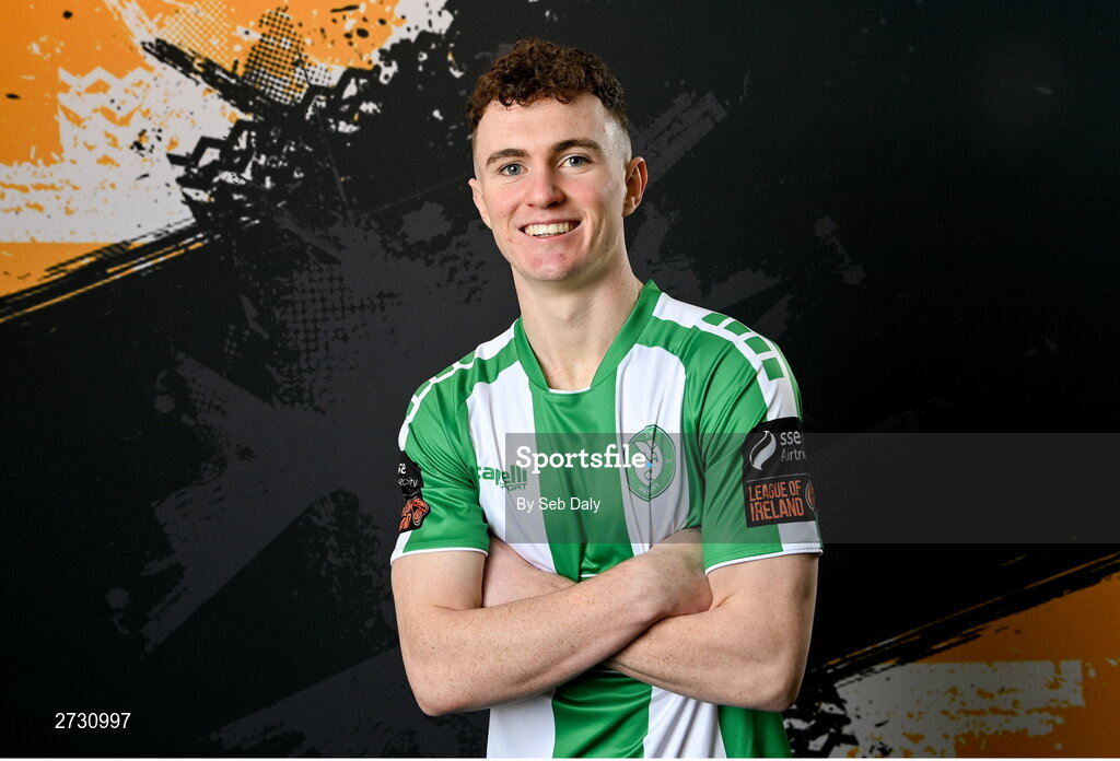 10 February 2024; Kieran Cruise during a Bray Wanderers FC squad portraits session at the Carlisle Grounds in Bray, Wicklow. Photo by Seb Daly/Sportsfile