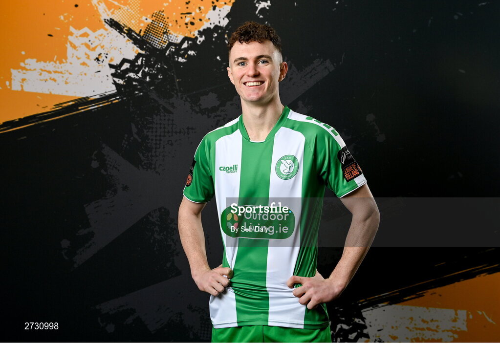 10 February 2024; Kieran Cruise during a Bray Wanderers FC squad portraits session at the Carlisle Grounds in Bray, Wicklow. Photo by Seb Daly/Sportsfile